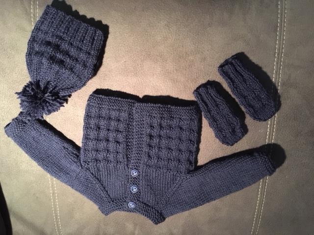 Nightlife Knitted Matinee Set