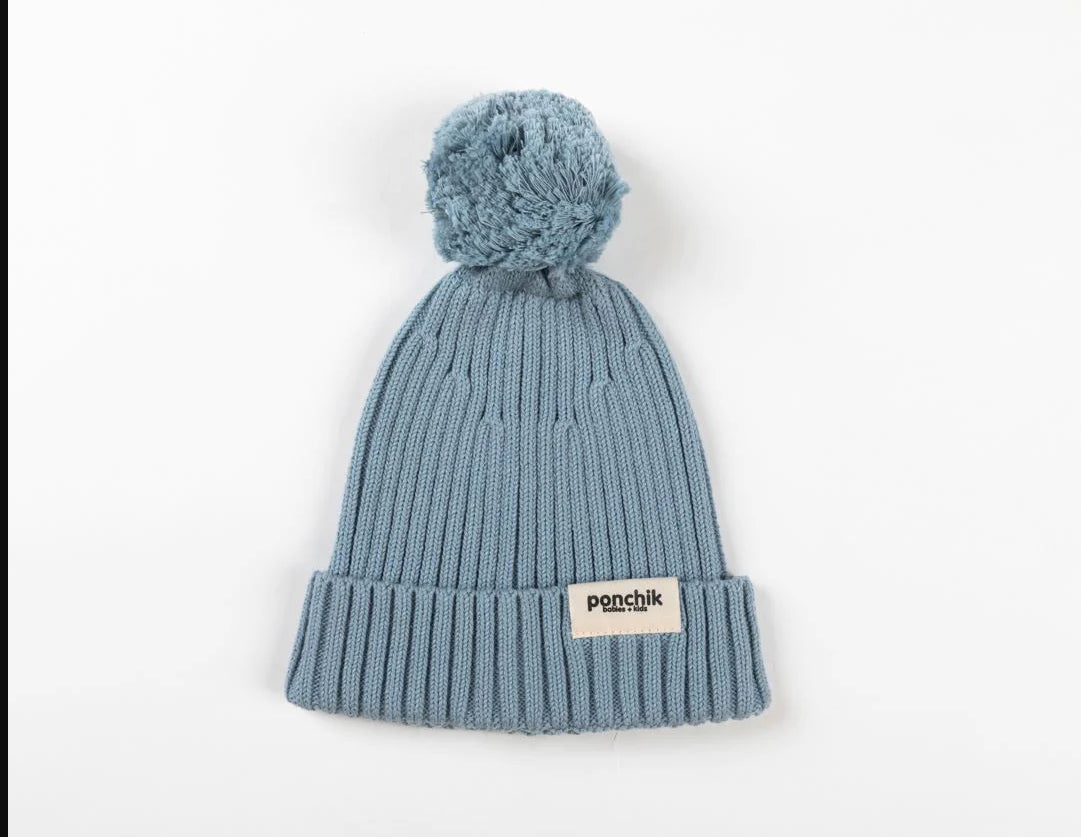 Ponchik Pompom Beanie-Wee Kiwi Kidz