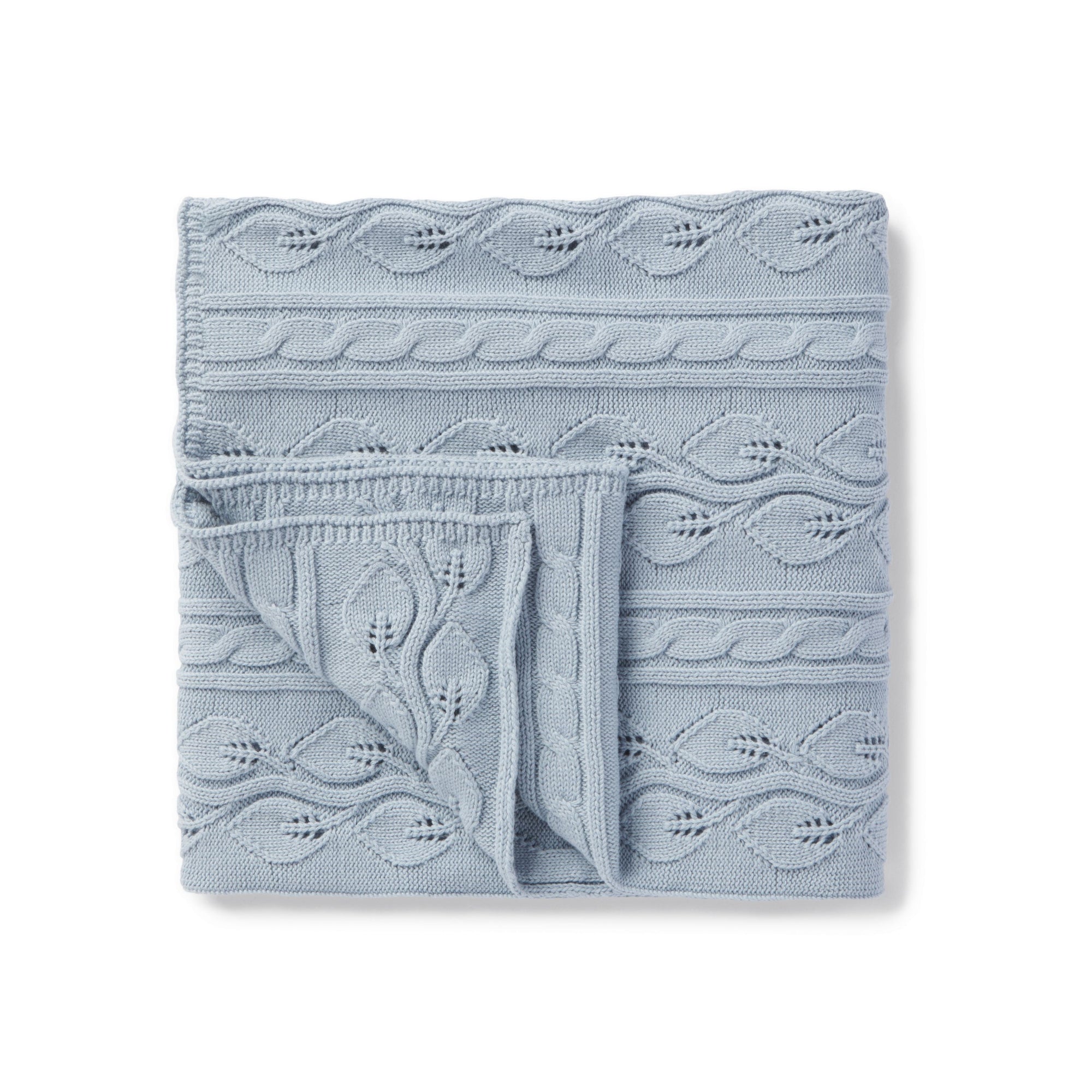 A&O Cable Knit Blanket - Fog-Wee Kiwi Kidz