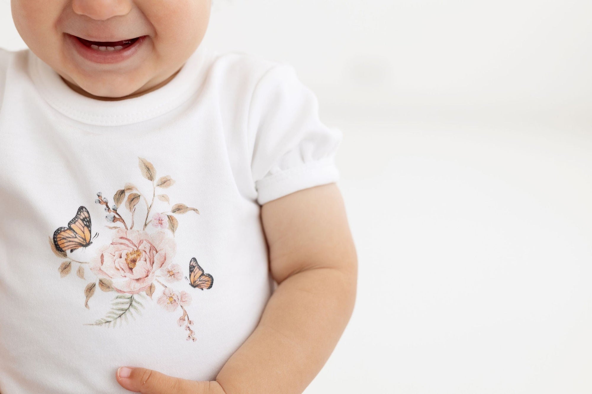 A&O Butterfly Garden Print Top-Wee Kiwi Kidz