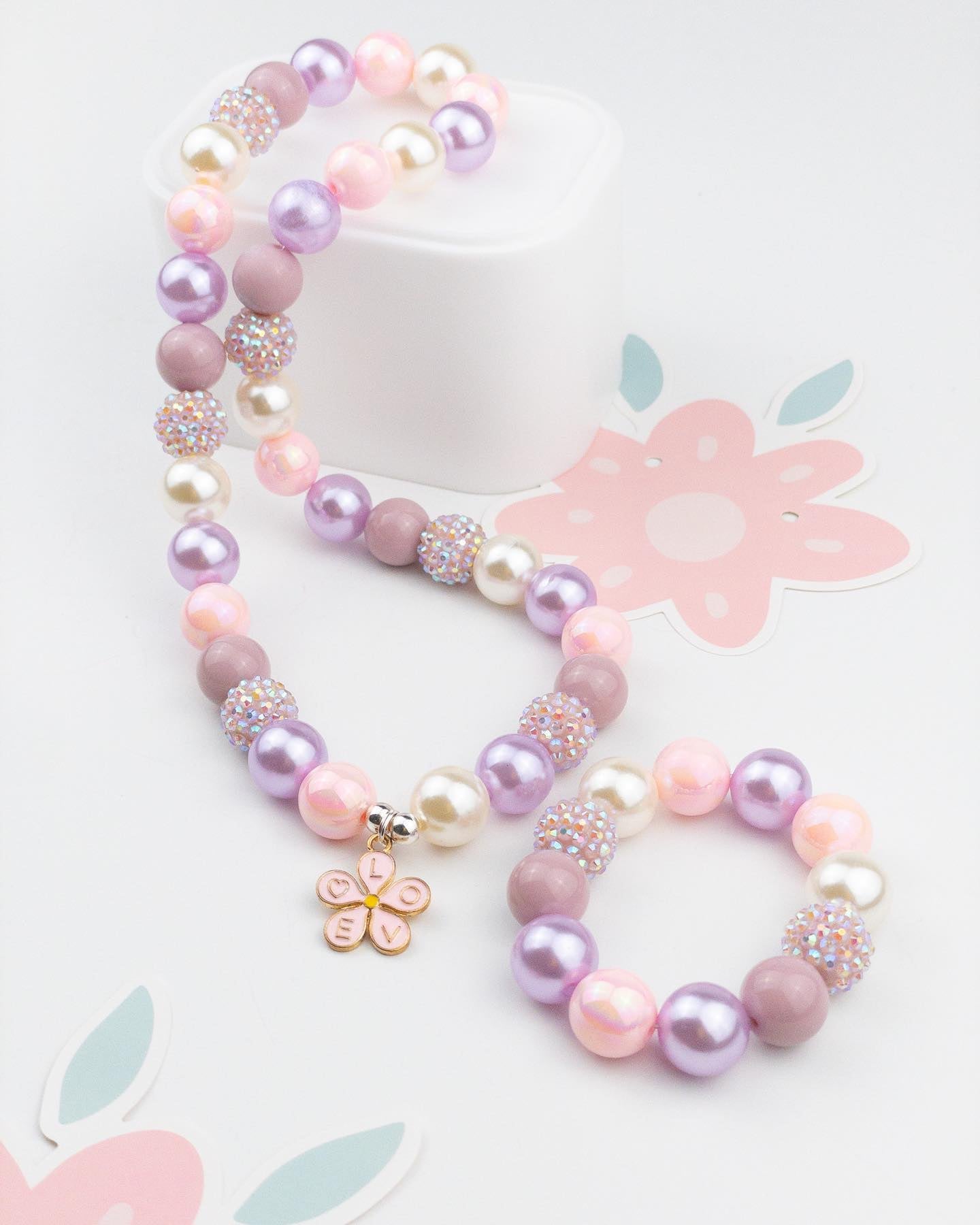 Bubblegum Bella Necklace-Wee Kiwi Kidz