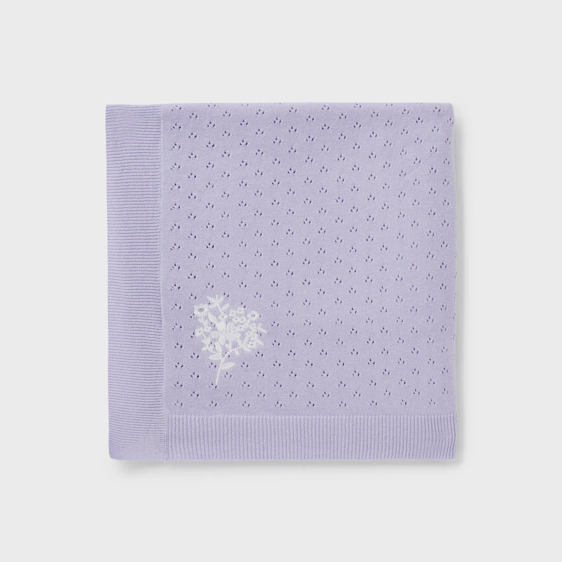 Aster & Oak Lavender Knit Blanket-Wee Kiwi Kidz