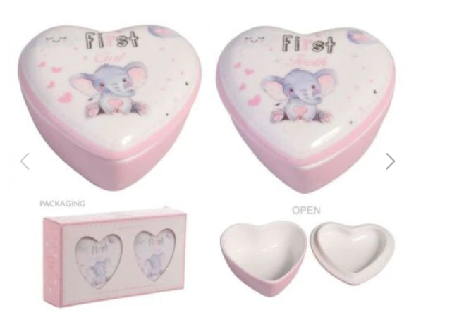 Baby Elephant First Tooth First Curl Set-Wee Kiwi Kidz