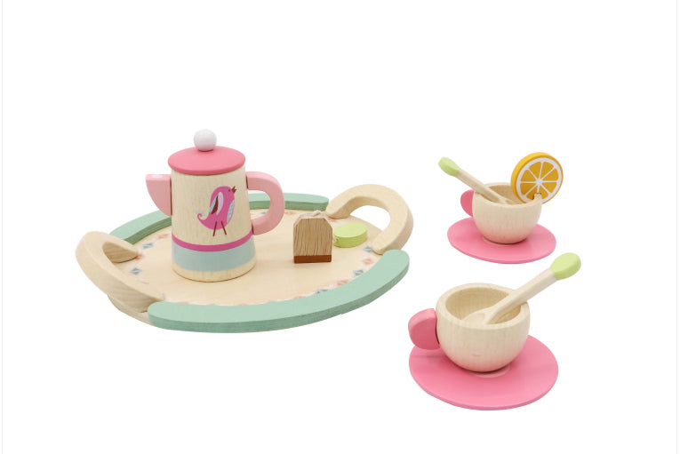 Wooden Tea Set-Wee Kiwi Kidz