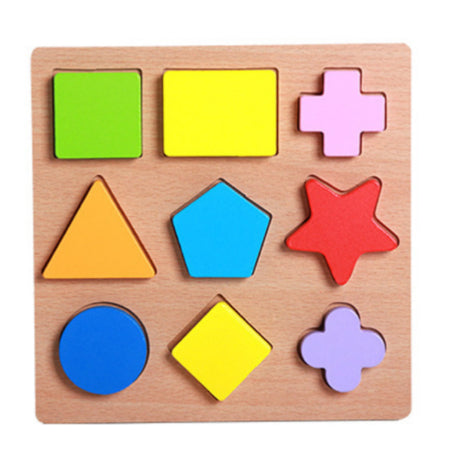 Wooden Shape Puzzle-Wee Kiwi Kidz