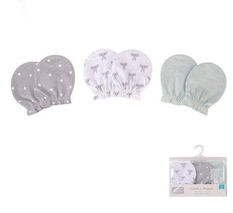 3 Pack Scratch Mittens-Wee Kiwi Kidz