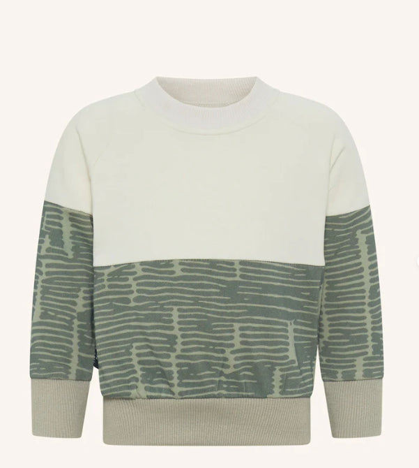 Tiny Tribe Broken Stripes Segment Sweater-Wee Kiwi Kidz