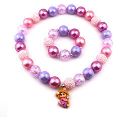 Bubblegum Bella Necklace-Wee Kiwi Kidz