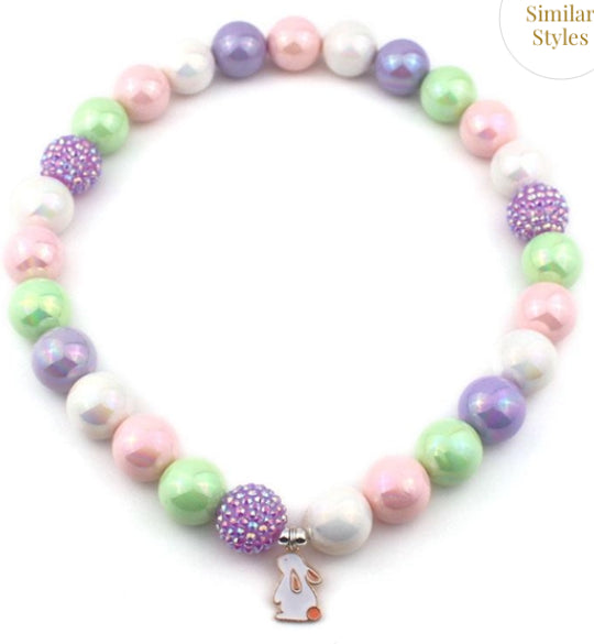 Bubblegum Bella Necklace-Wee Kiwi Kidz