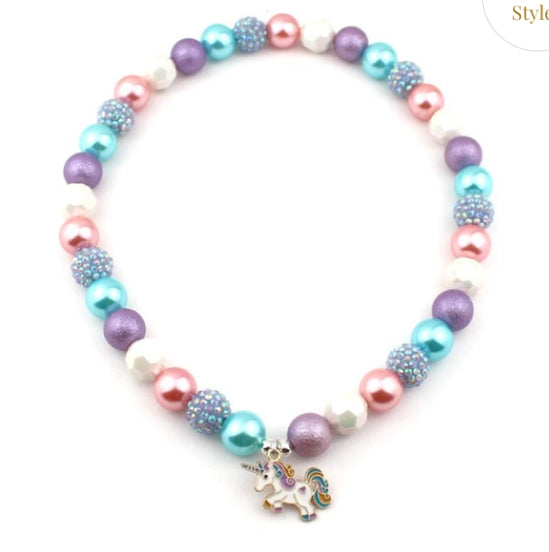 Bubblegum Bella Necklace-Wee Kiwi Kidz