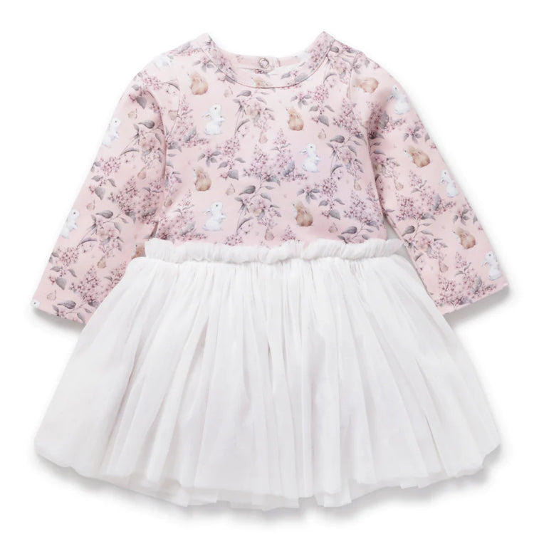 Aster & Oak Bunny Friends Tutu Dress-Wee Kiwi Kidz