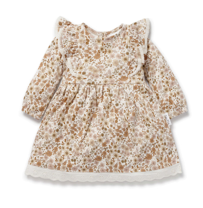 Aster & Oak Ruffle Dress-Wee Kiwi Kidz