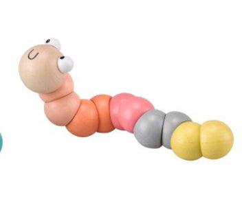 Wooden Wiggly Worms-Wee Kiwi Kidz