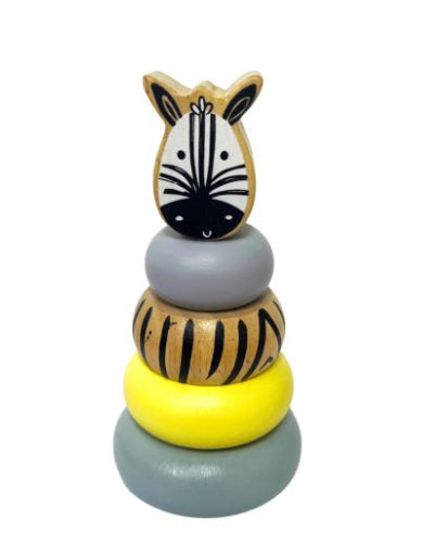 Wooden Safari Animal Stackers-Wee Kiwi Kidz