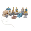 Wooden Block Train-Wee Kiwi Kidz