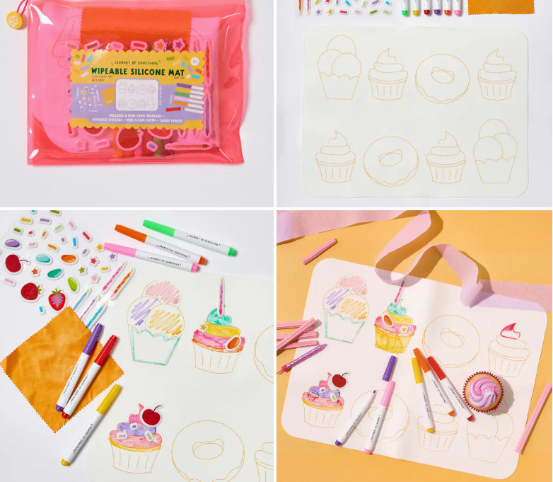 Wipeable Silicon Colouring  Mat