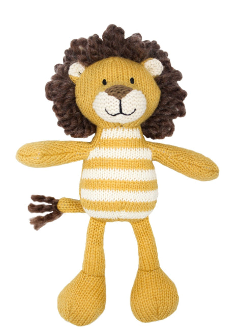 Stripey Knit Rattle Animals