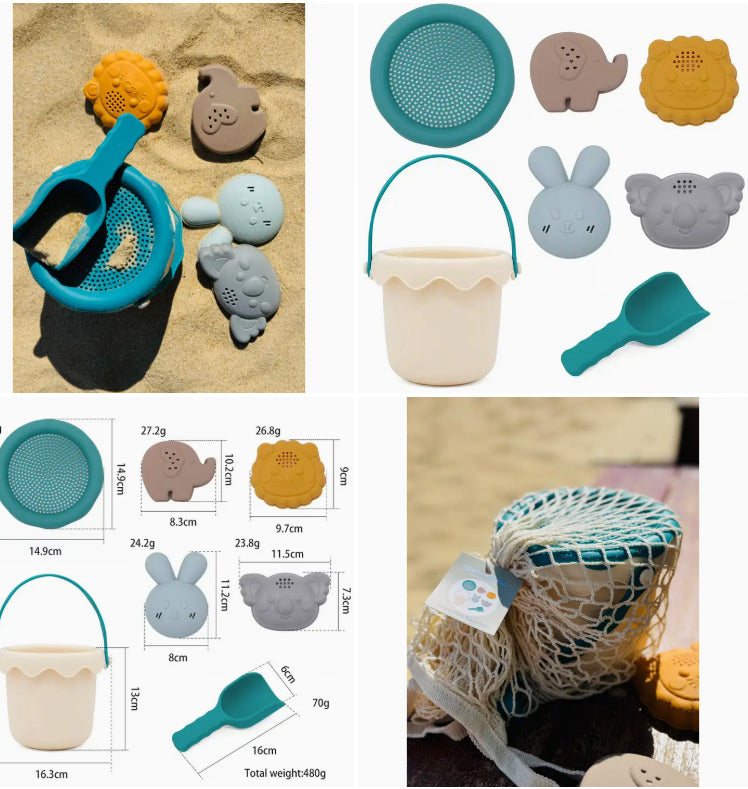 Silicone Beach Bucket Set