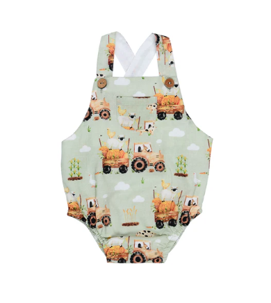 Arthur Avenue Farmlife Overalls with Onesie