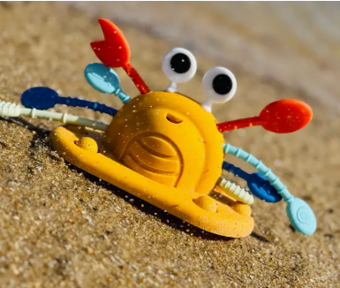 Silicone Pull String Crab Toy